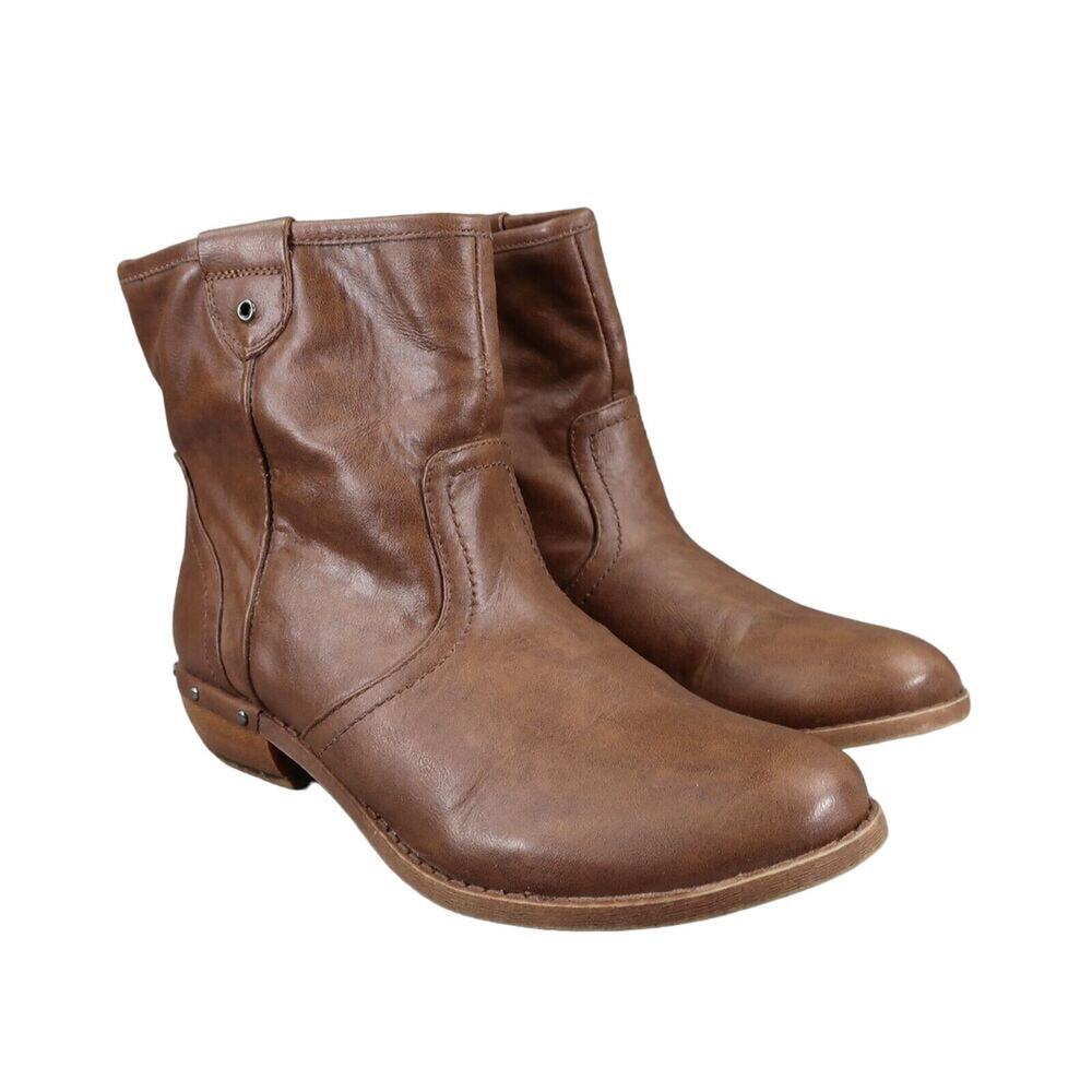 Fergalicious Shoes Womens 6.5 Booties Fashion Western Pull On Ankle Boot Mollie